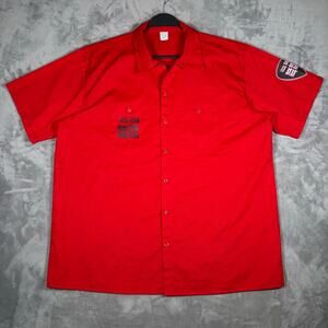 Vintage Cheap Trick Racing Workwear Bowling Shirt USA XXL Single Stitch